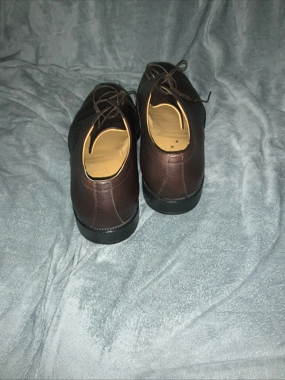 Salvatore Ferragamo Men’s oxfords comfy sole pebble leather Shoes. Sz. 13 E.